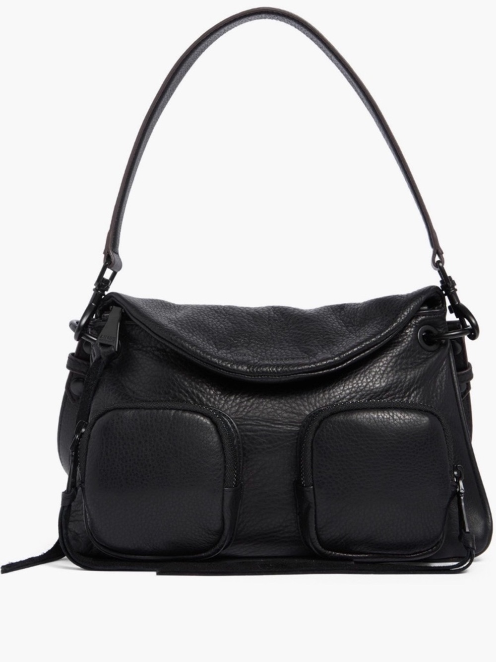 Aimee Kestenberg Moana Leather Crossbody Bag Black Convertible